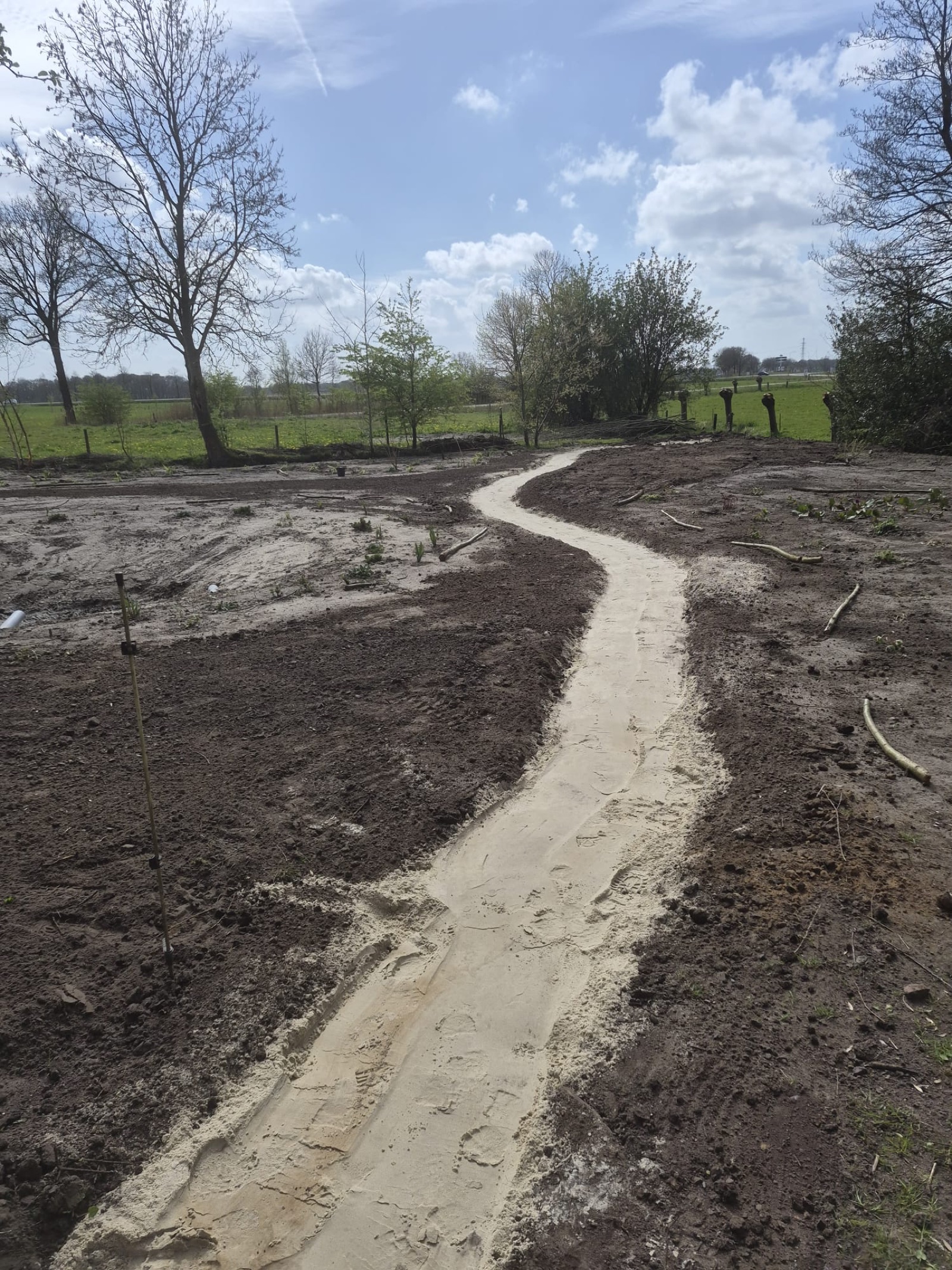 Nieuw zandpad